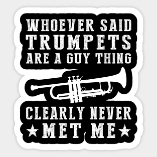 Trumpet Diva - Blasting through Stereotypes with a Melodic Twist! Sticker